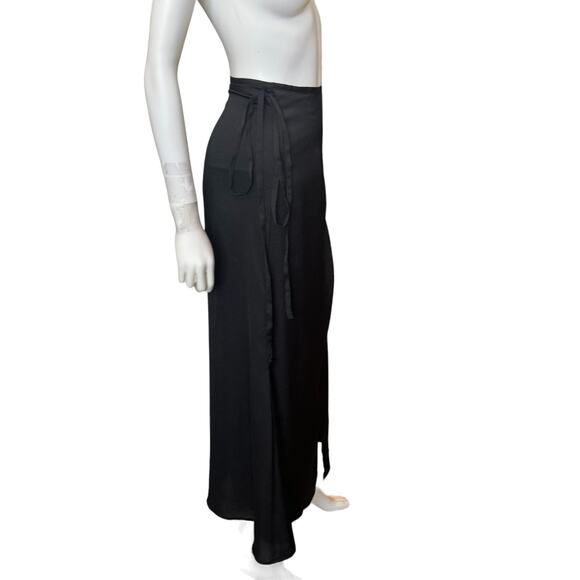 New ~ NORDSTROM ~ Open Edit ~ Satin Wrap Skirt Size S - Picture 6 of 10